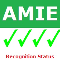 AMIE, IEI, THe Institution of Engineers (INDIA), Associate Member of The Institution of Engineers, AMIE Recognition status